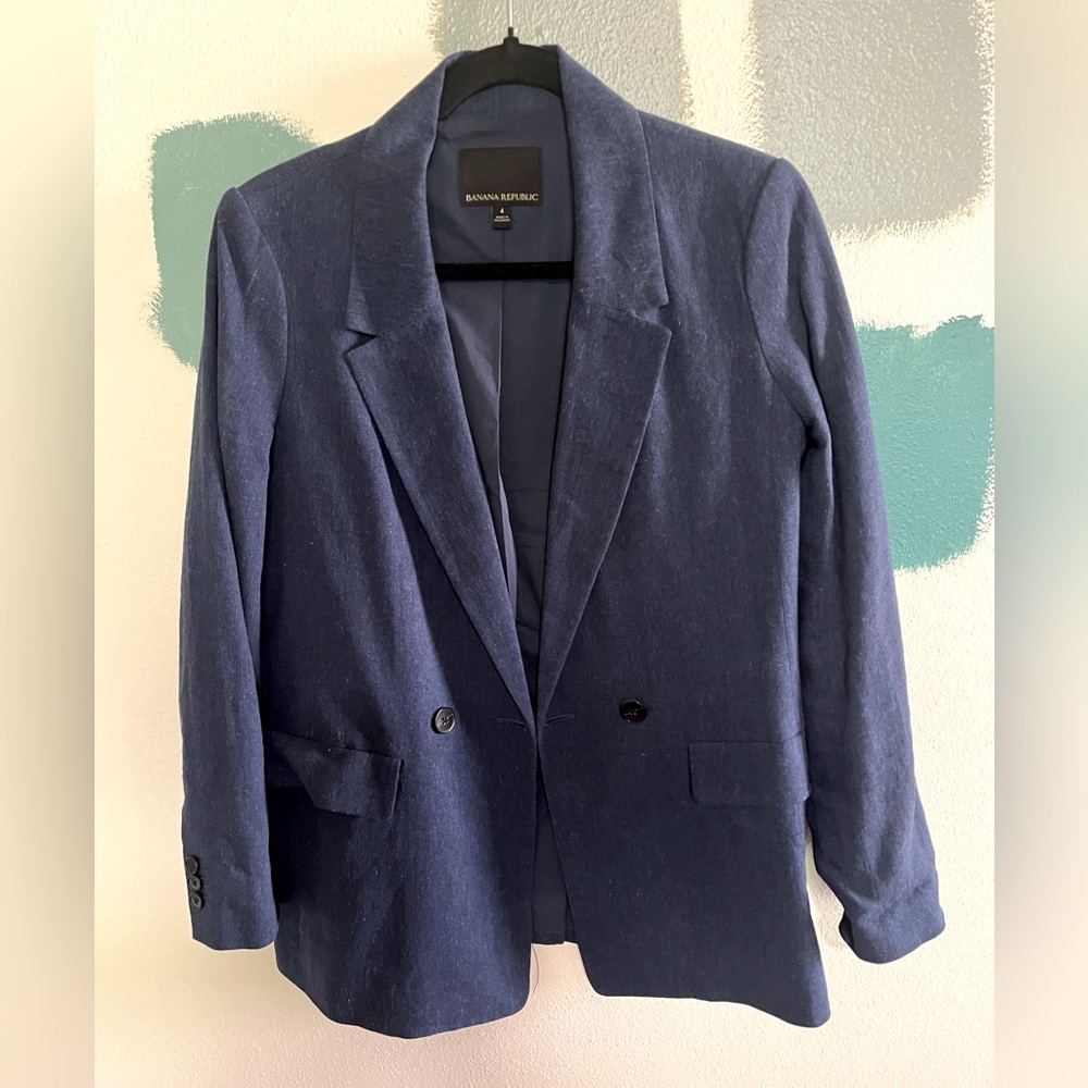Banana Republic Linen Blazer